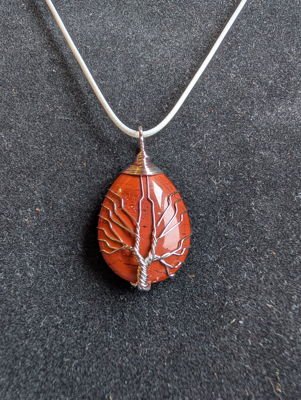 Red Jasper Tree of Life Necklace