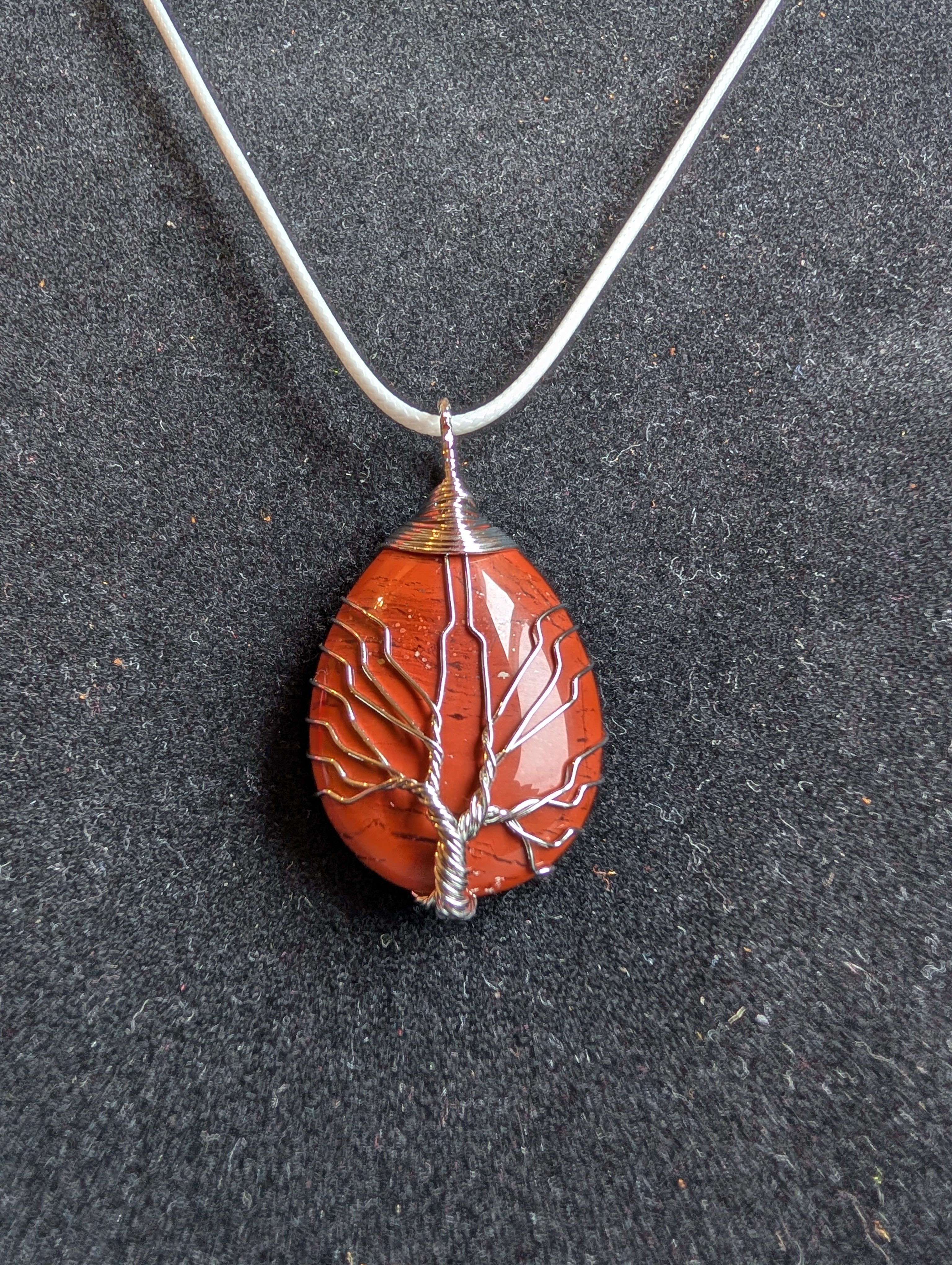 Red Jasper Tree of Life Necklace