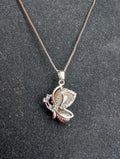 Moonstone Butterfly Necklace