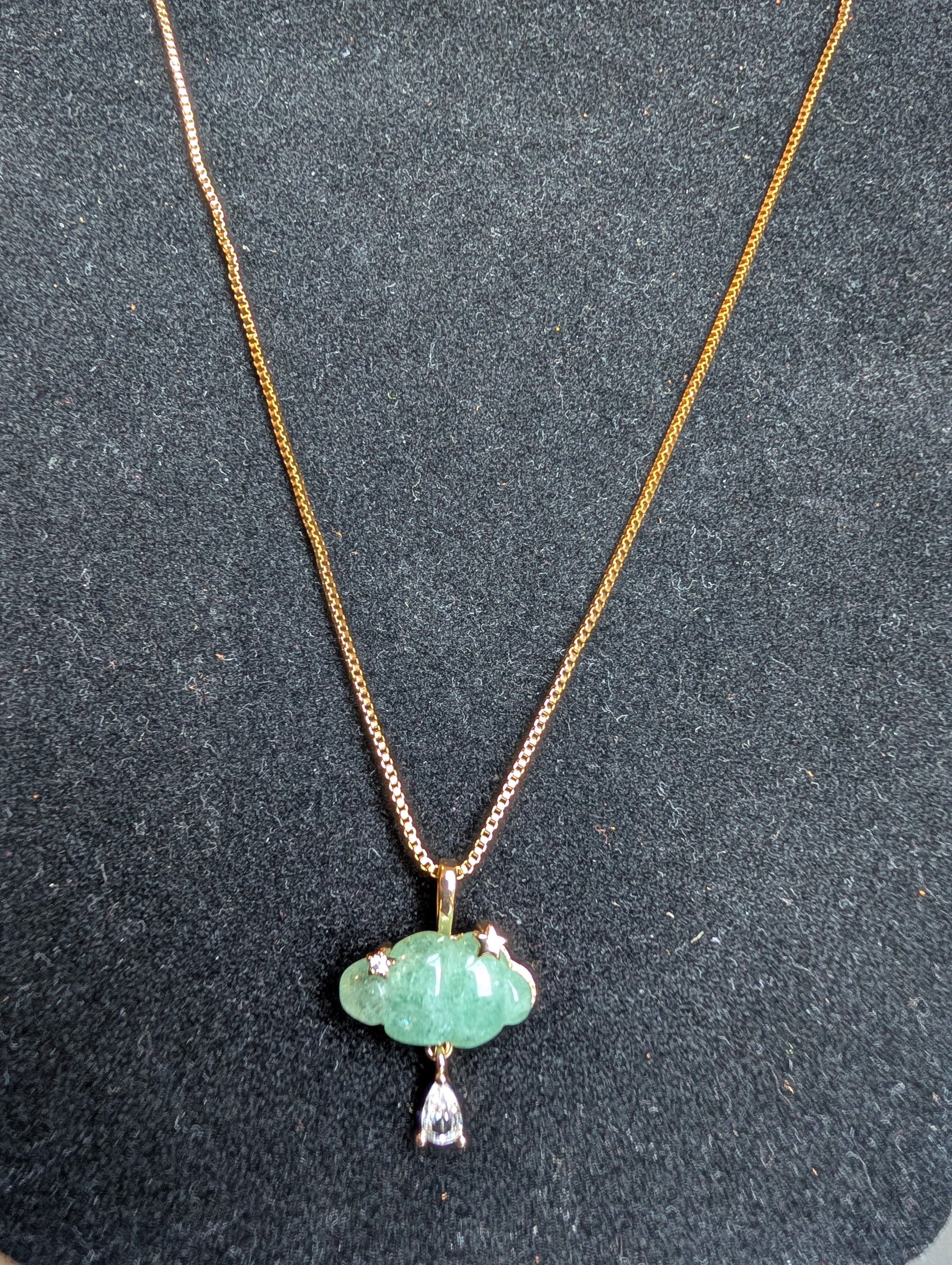 Jade Cloud Pendant Necklace
