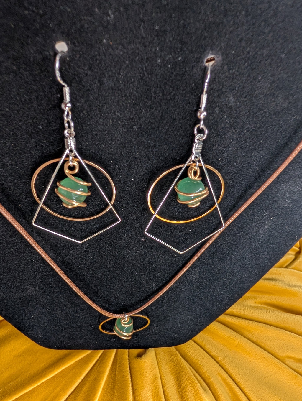 Jade Earrings and Necklaces Set
