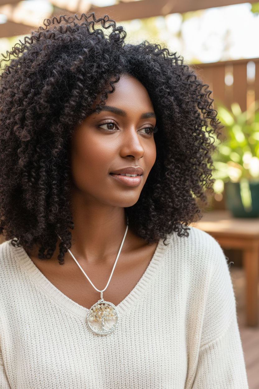 Citrine Tree of Life Necklace