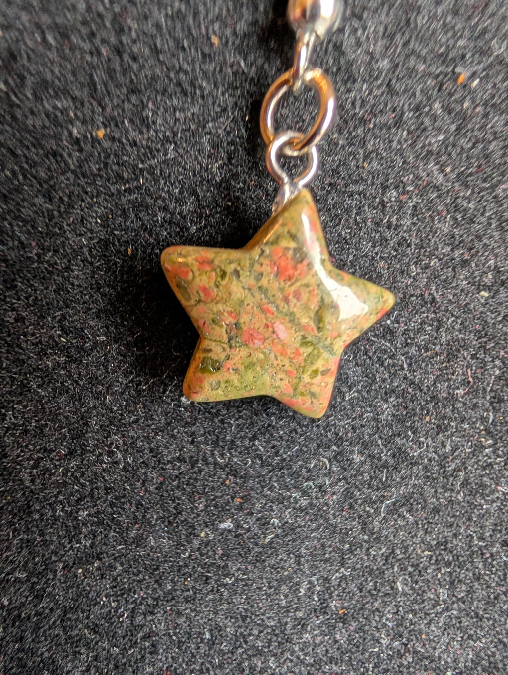 Unakite Star Earrings