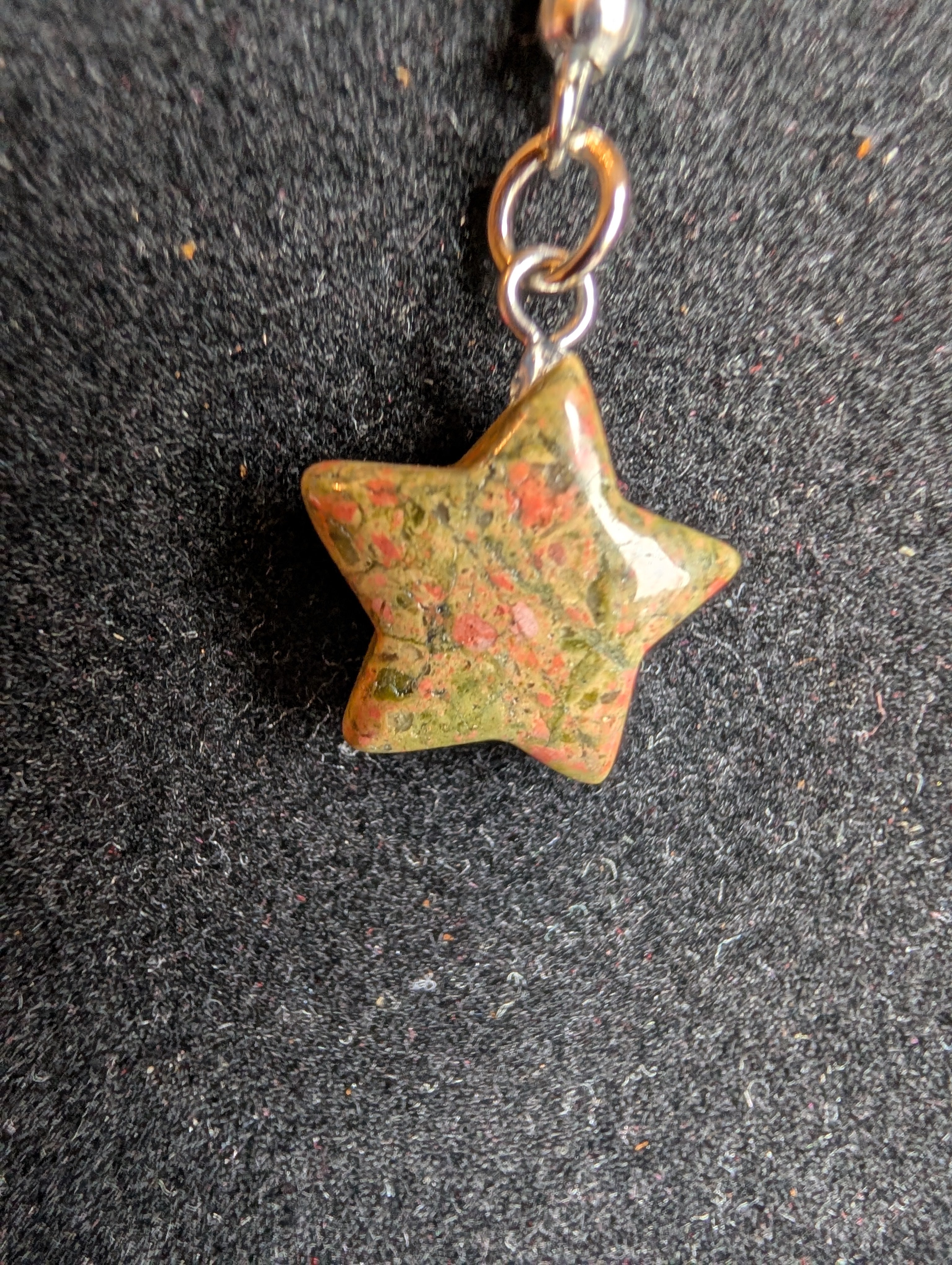 Unakite Star Earrings