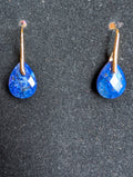 Lapis Lazuli Gold Earrings