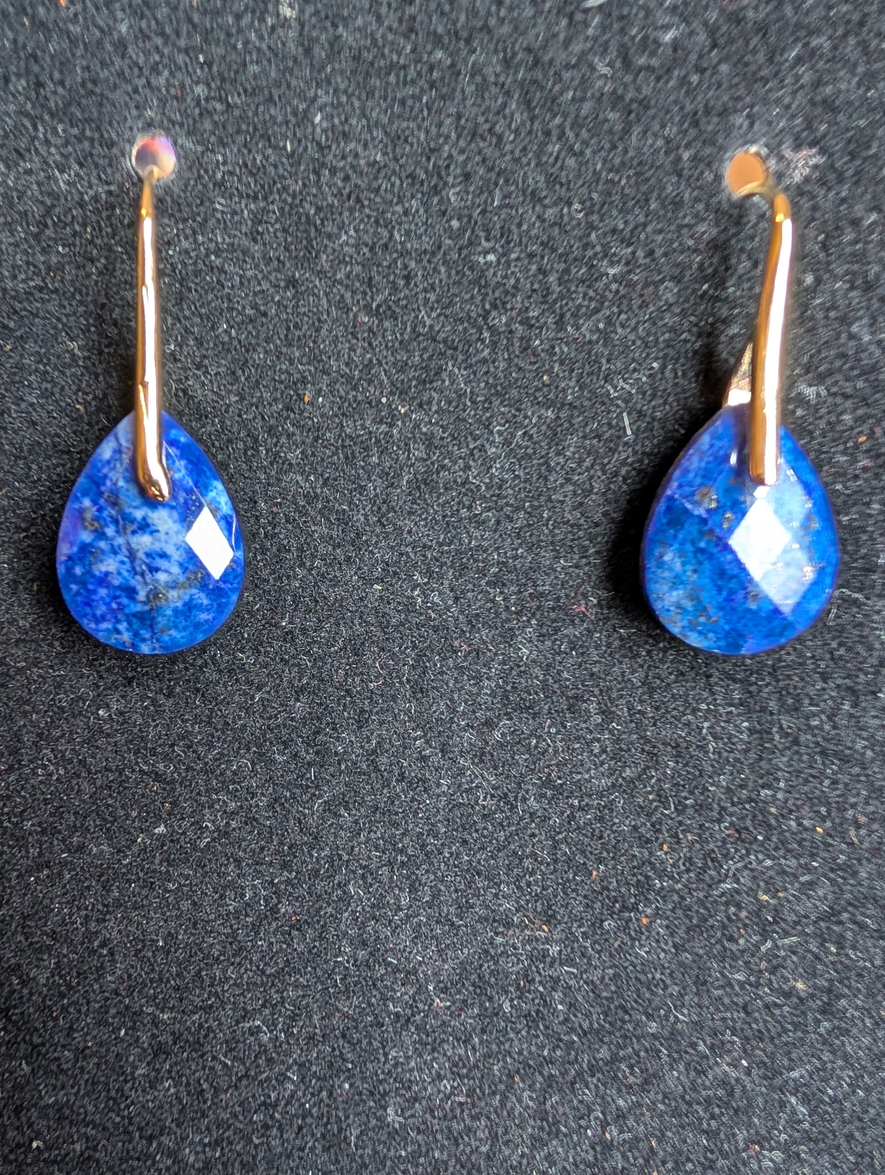 Lapis Lazuli Gold Earrings