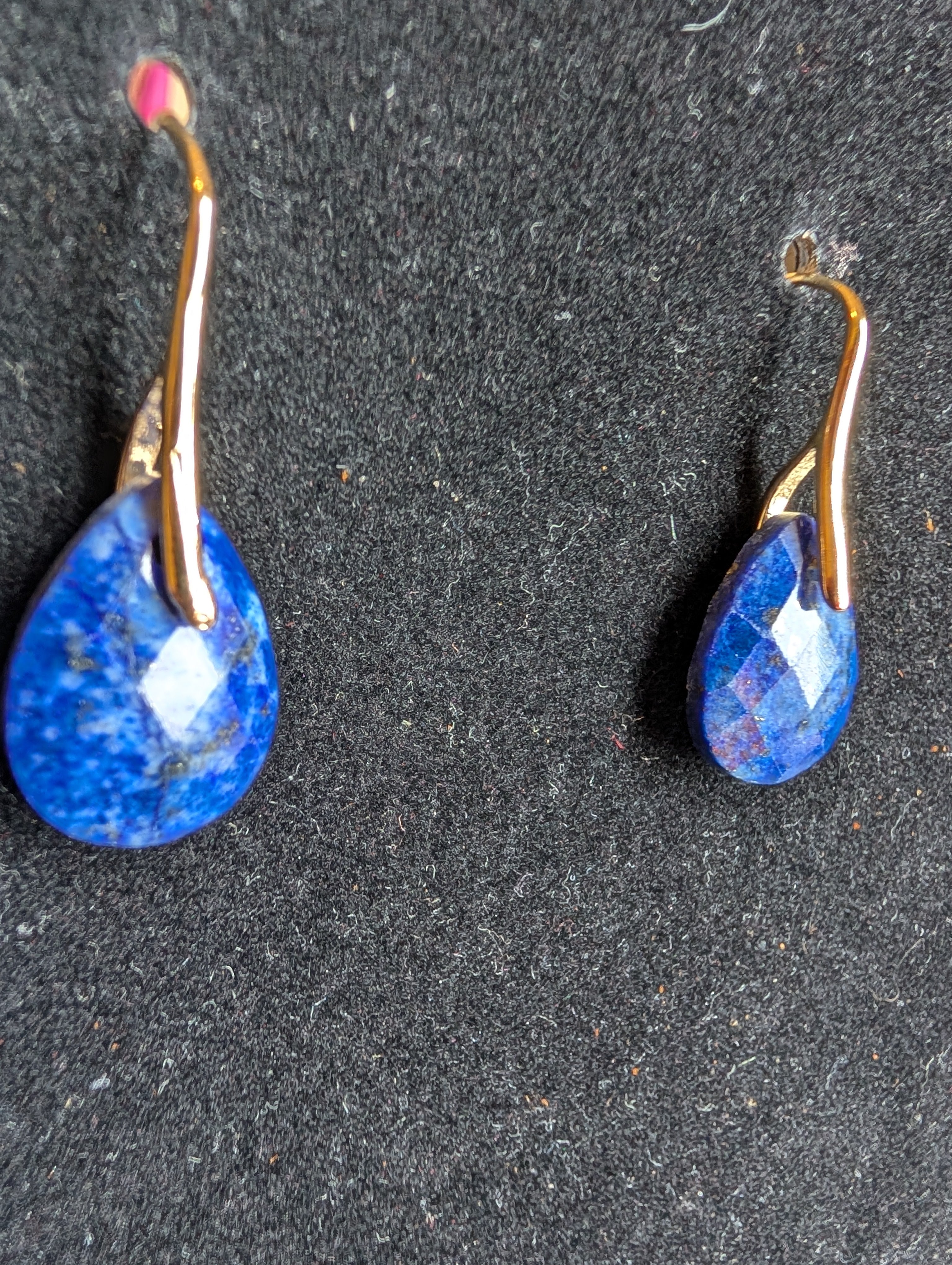 Lapis Lazuli Gold Earrings
