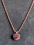 Amethyst Heart Necklace