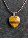 Tiger's Eye Heart Pendant Necklace
