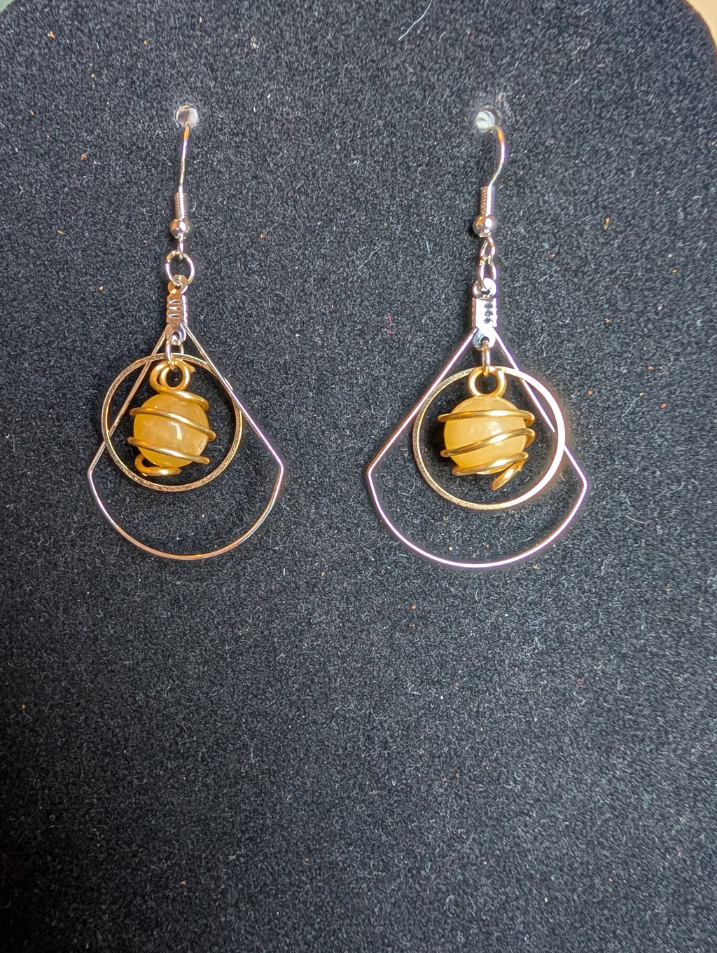 Rays of Sun Trinity Earrings