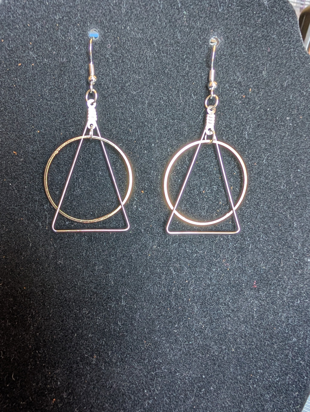 Pyramid Sun Earring Set