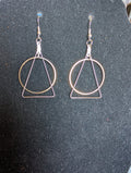 Pyramid Sun Earring Set