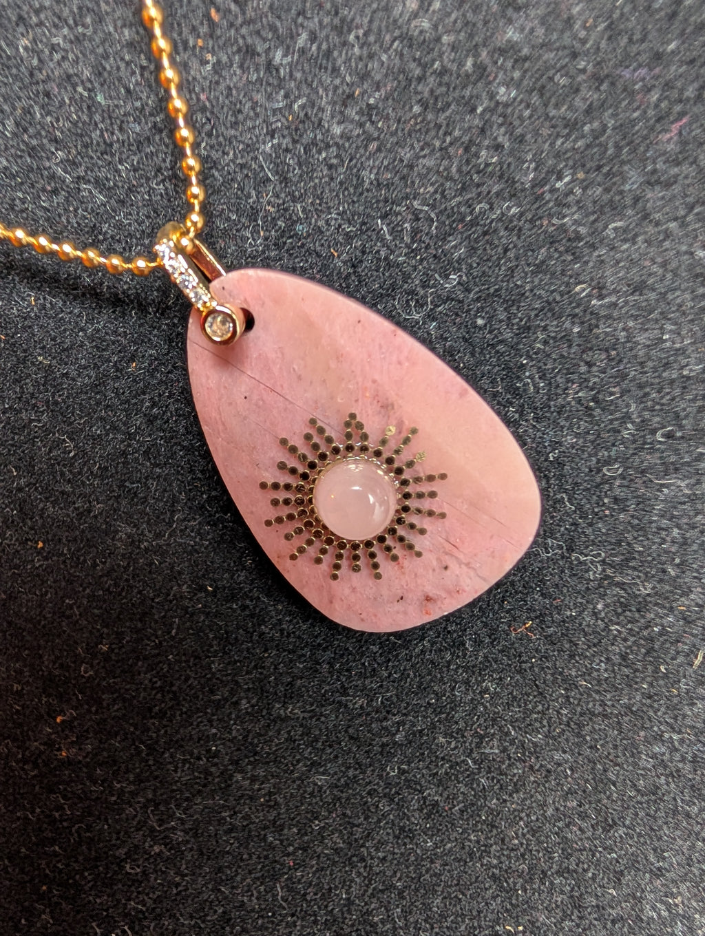 Pink Opal Ra Necklace