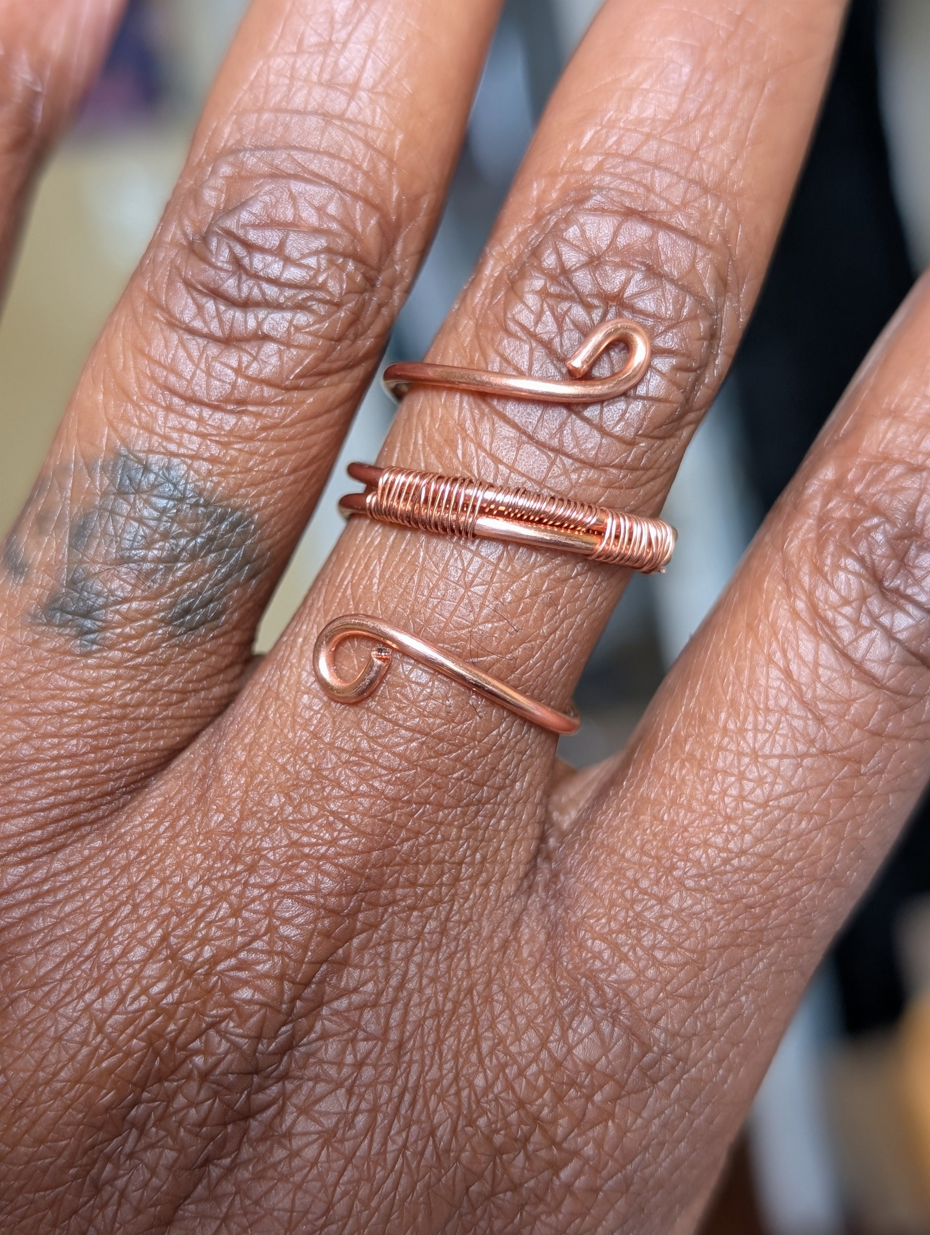 Copper Goddess Ring