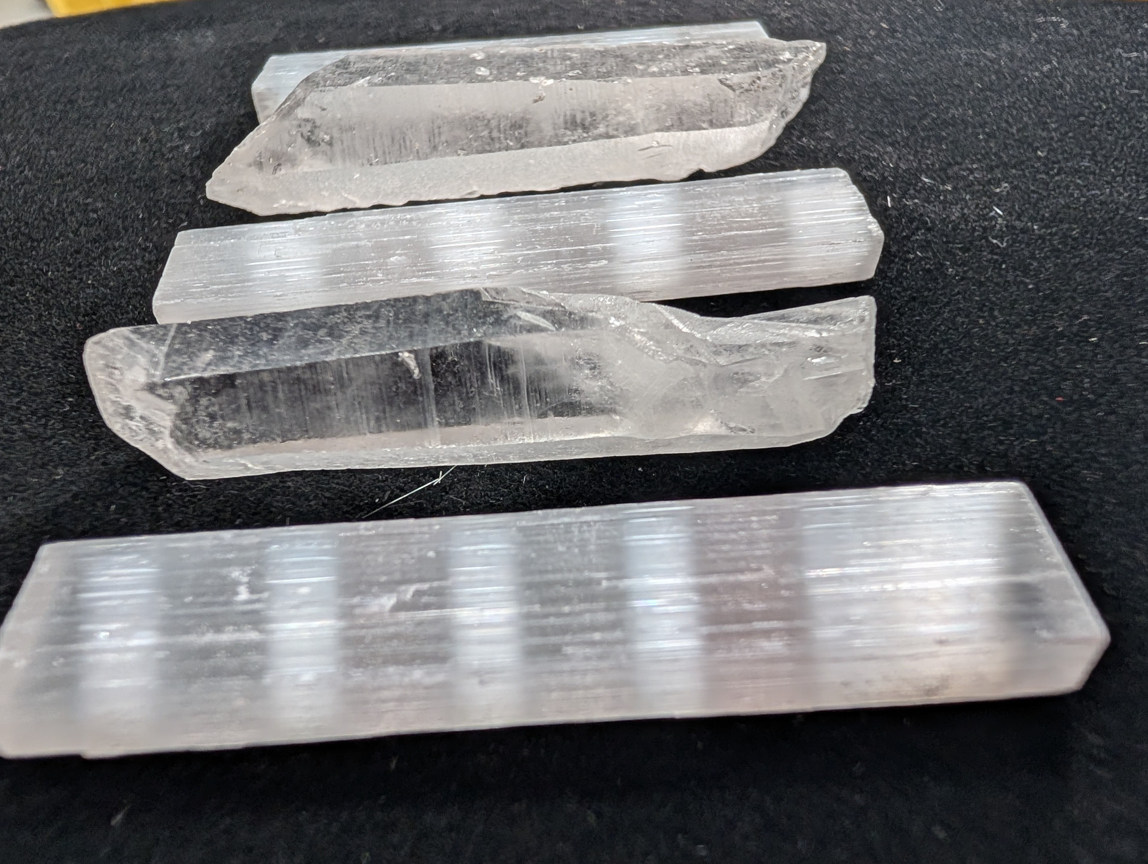 Clear Quartz and Selenite