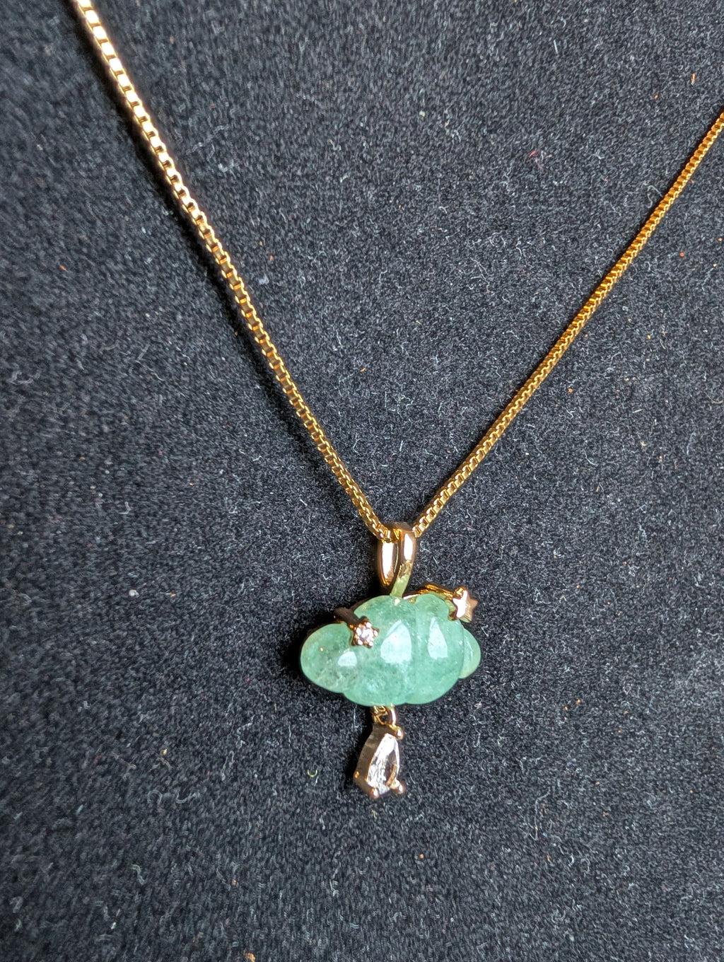 Jade Cloud Pendant Necklace
